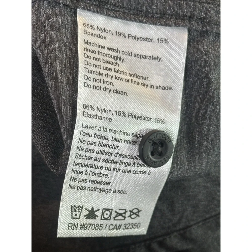 Outdoor Research Shirt‎ Mens XL Gray Wayward Short Sleeve Performance 269220